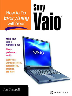 cover image of How to Do Everything with Your Sony VAIO